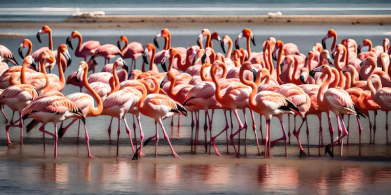 Walvis Bay Flamingoes